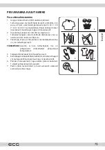 Предварительный просмотр 73 страницы ECG EWF 1053 MD Instruction Manual