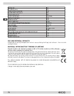 Предварительный просмотр 70 страницы ECG EWF 1062 DA+++ Instruction Manual