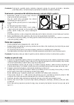 Предварительный просмотр 72 страницы ECG EWF 1064 DD Instruction Manual