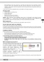 Preview for 137 page of ECG EWF 601000 BlackLine Instruction Manual