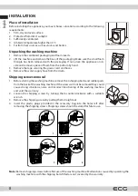 Preview for 8 page of ECG EWFS 1063 DE Instruction Manual