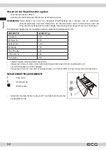 Preview for 34 page of ECG EWFS 1063 DE Instruction Manual