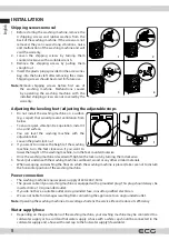 Preview for 8 page of ECG EWS 1063 DQD Instruction Manual