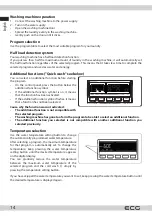 Preview for 14 page of ECG EWS 1063 DQD Instruction Manual