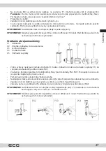 Предварительный просмотр 47 страницы ECG Forza 6600 Metallo Instruction Manual