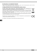 Предварительный просмотр 14 страницы ECG FS 40N Instruction Manual