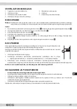 Предварительный просмотр 41 страницы ECG FS 43 Instruction Manual