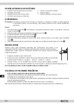 Предварительный просмотр 44 страницы ECG FS 43 Instruction Manual