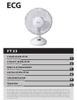 Preview for 1 page of ECG FT 23 Instruction Manual