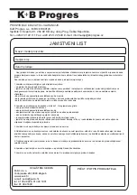 Preview for 33 page of ECG FT 30 Instruction Manual