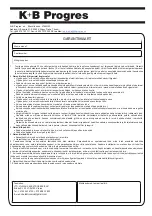 Preview for 34 page of ECG FT 30 Instruction Manual