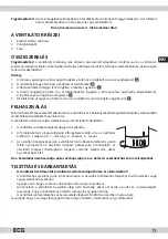 Preview for 13 page of ECG FT 33 Instruction Manual