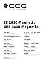 Preview for 1 page of ECG GRS 3820 Magnetic Instruction Manual