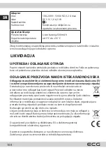 Предварительный просмотр 108 страницы ECG GRS 3820 Magnetic Instruction Manual