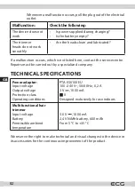 Preview for 82 page of ECG GRS 4520 Instruction Manual