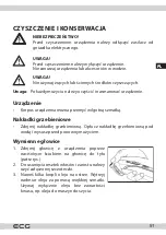 Preview for 51 page of ECG GRS 5540 CC Instruction Manual