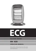 Предварительный просмотр 19 страницы ECG HH 920 Operating Manual