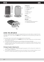 Предварительный просмотр 22 страницы ECG HH 920 Operating Manual