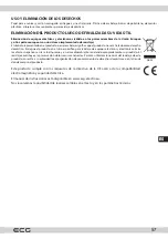 Предварительный просмотр 57 страницы ECG HK 1050 Instruction Manual