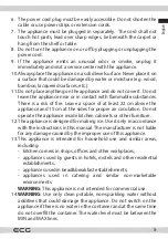 Preview for 5 page of ECG ICM 1253 Iceman Instruction Manual