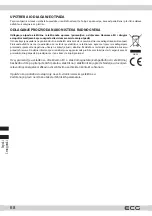 Предварительный просмотр 68 страницы ECG INFUSO RK 1891 Instruction Manual