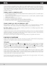 Preview for 4 page of ECG IV 22S Operating Manual