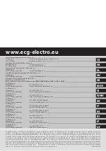 Предварительный просмотр 40 страницы ECG KE 116 Instruction Manual