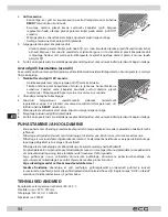 Предварительный просмотр 54 страницы ECG KG 100 Instruction Manual