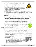 Предварительный просмотр 58 страницы ECG KG 100 Instruction Manual