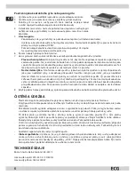 Предварительный просмотр 6 страницы ECG KG 300 deluxe Instruction Manual