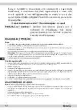 Предварительный просмотр 40 страницы ECG KM 110 Instruction Manual