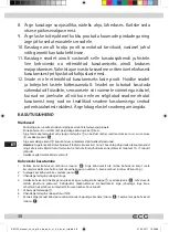 Предварительный просмотр 38 страницы ECG KM 120 Instruction Manual