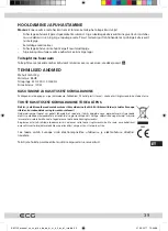 Предварительный просмотр 39 страницы ECG KM 120 Instruction Manual