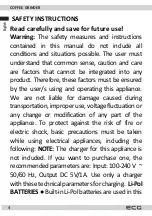 Preview for 4 page of ECG KM 150 Minimo Instruction Manual