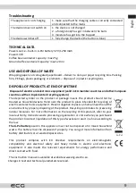 Preview for 9 page of ECG KM 150 Minimo Instruction Manual