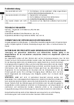 Preview for 16 page of ECG KM 150 Minimo Instruction Manual