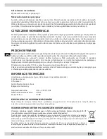 Preview for 20 page of ECG KN 128 E Operating Manual