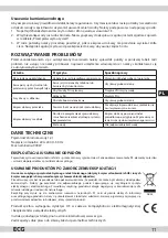 Предварительный просмотр 11 страницы ECG KP 129 black Instruction Manual