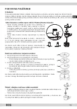 Предварительный просмотр 11 страницы ECG KR 814 Instruction Manual