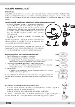 Предварительный просмотр 21 страницы ECG KR 814 Instruction Manual