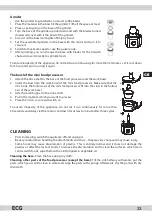 Предварительный просмотр 33 страницы ECG KR 814 Instruction Manual