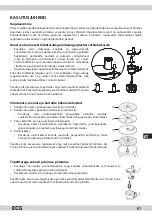 Предварительный просмотр 61 страницы ECG KR 814 Instruction Manual