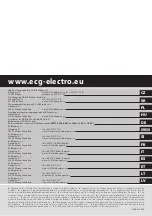 Предварительный просмотр 84 страницы ECG KR 814 Instruction Manual