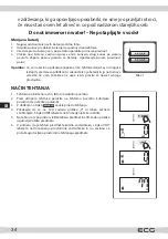 Предварительный просмотр 34 страницы ECG KV 1120 SM Instruction Manual