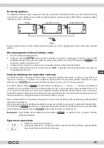 Предварительный просмотр 39 страницы ECG KV 1120 SM Instruction Manual