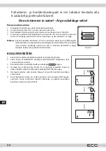 Предварительный просмотр 54 страницы ECG KV 1120 SM Instruction Manual