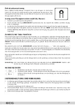 Предварительный просмотр 17 страницы ECG KV 117 Chilli Instruction Manual