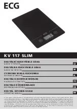 Preview for 1 page of ECG KV 117 SLIM Operating Manual