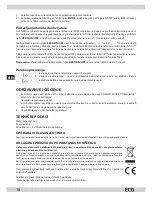 Предварительный просмотр 18 страницы ECG KV 118 Instruction Manual