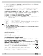 Предварительный просмотр 20 страницы ECG KV 118 Instruction Manual